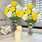 Summer Bouquet Flowers for Grave 2 Bundles Yellow White Rose Lily Bouquets